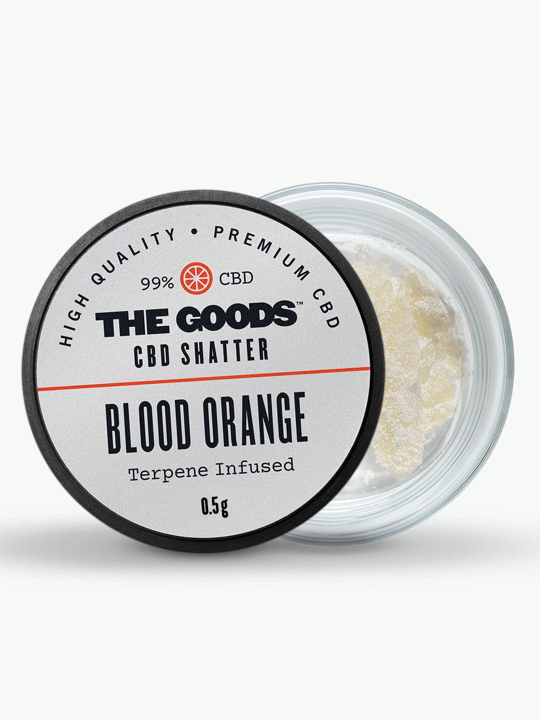 BLOOD ORANGE CBD ISOLATO SHATTER