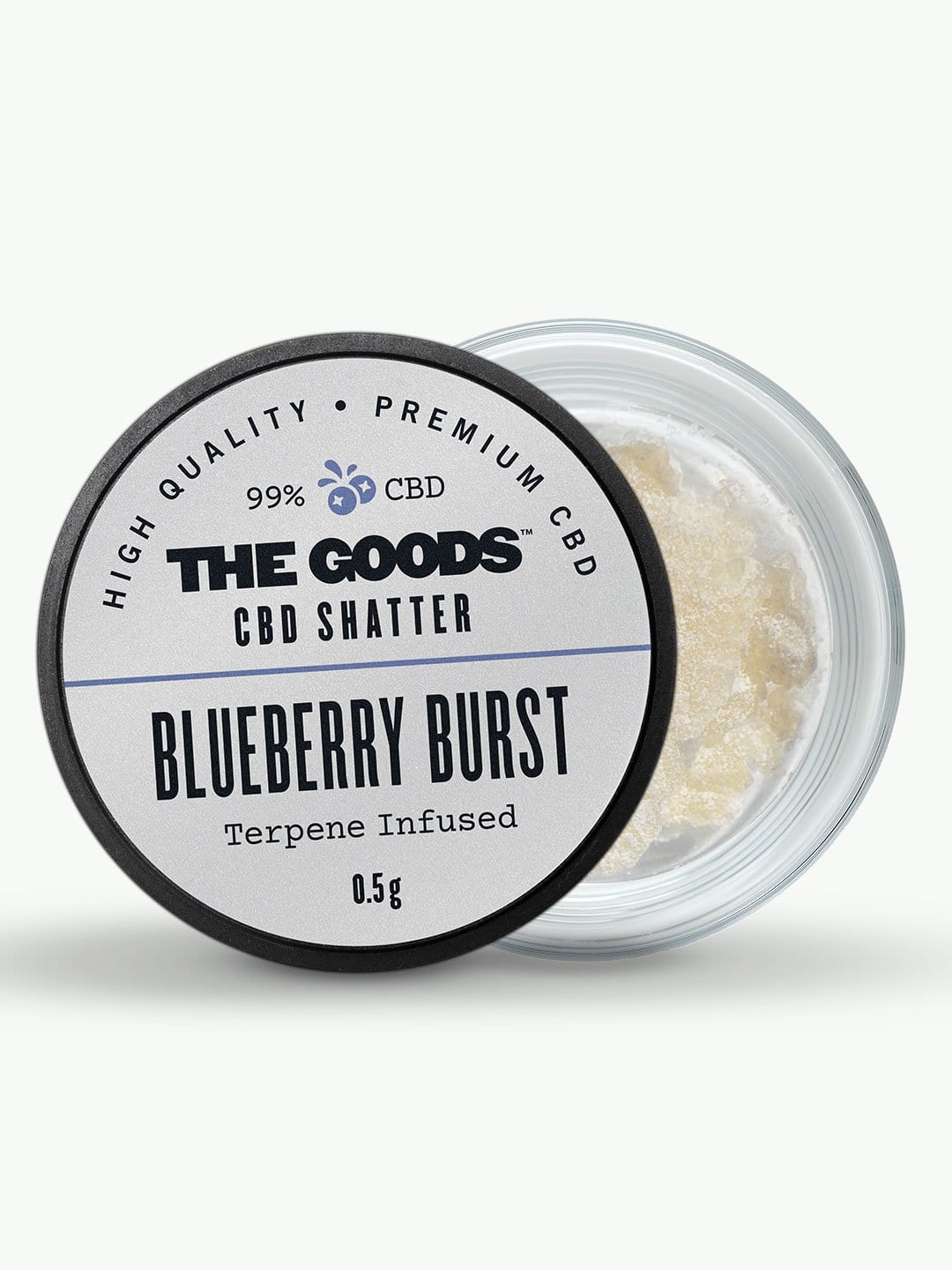 BLUEBERRY BURST CBD ISOLATE SHATTER