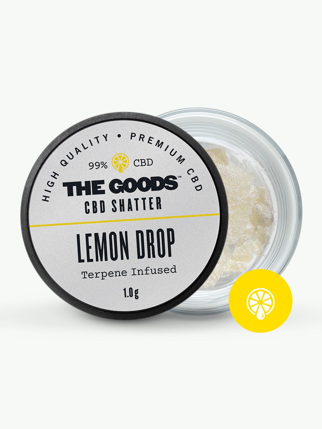 LEMON DROP CBD SHATTER ISOLATO