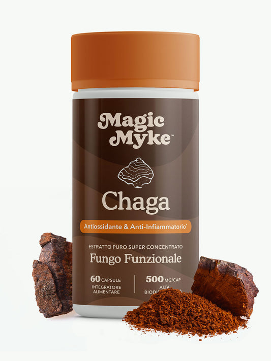 "Chaga" Fungo Funzionale in Capsule | 60 Capsule