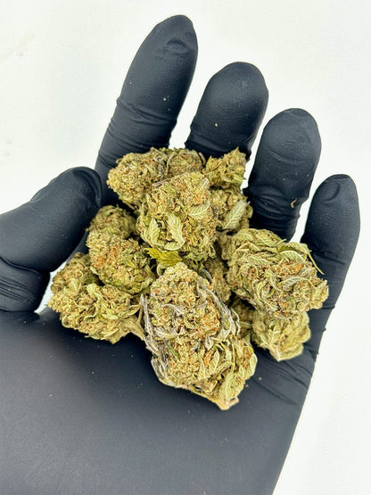 crunchy cbd flowers close up