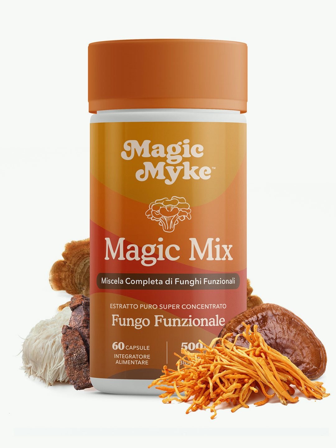 "Magic Mix" Completo di Funghi Funzionali | 60 Capsule ad Alta Concentrazione