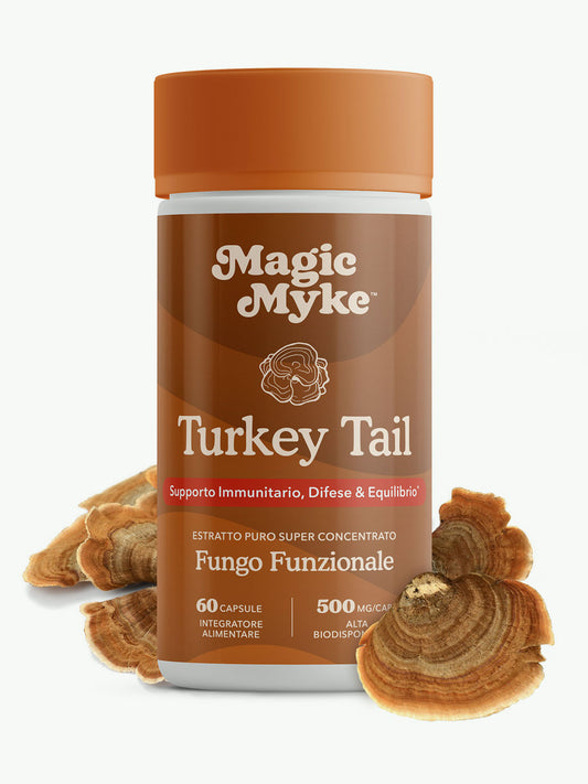 "Turkey Tail" Fungo Funzionale in Capsule | 60 Capsule