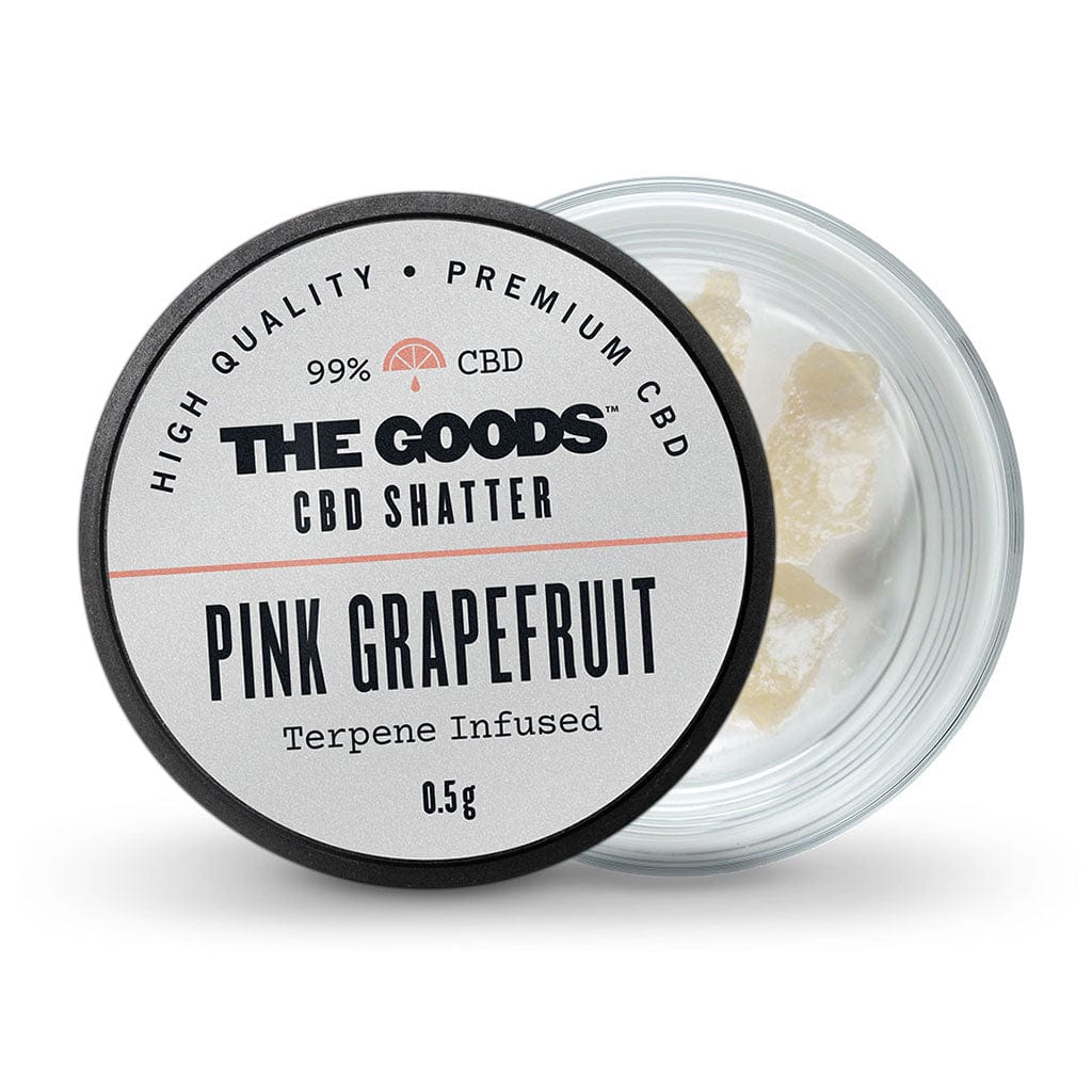 PINK GRAPEFRUIT CBD ISOLATO SHATTER