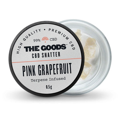 PINK GRAPEFRUIT CBD ISOLATO SHATTER