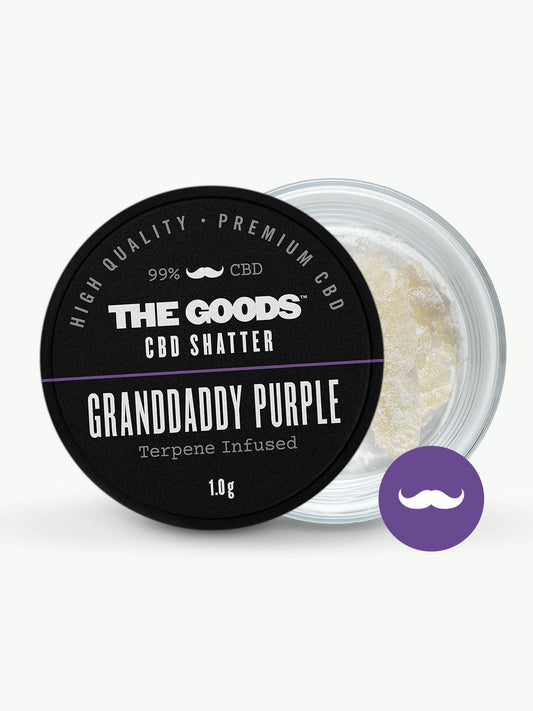 GRANDDADDY PURPLE CBD ISOLATO SHATTER