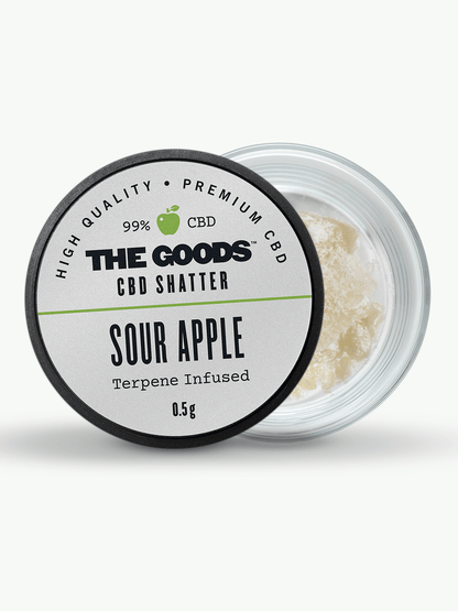 SOUR APPLE CBD ISOLATO SHATTER