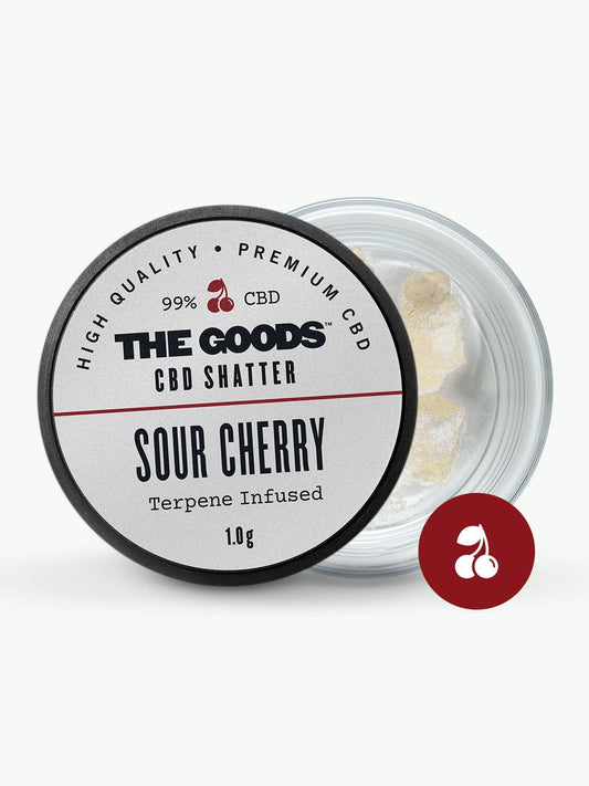 SOUR CHERRY KUSH CBD ISOLATO SHATTER