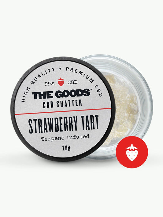 STRAWBERRY TART CBD ISOLATO SHATTER